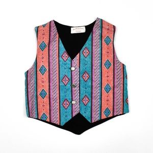 Vintage Grandma Boy's Pattern Vest